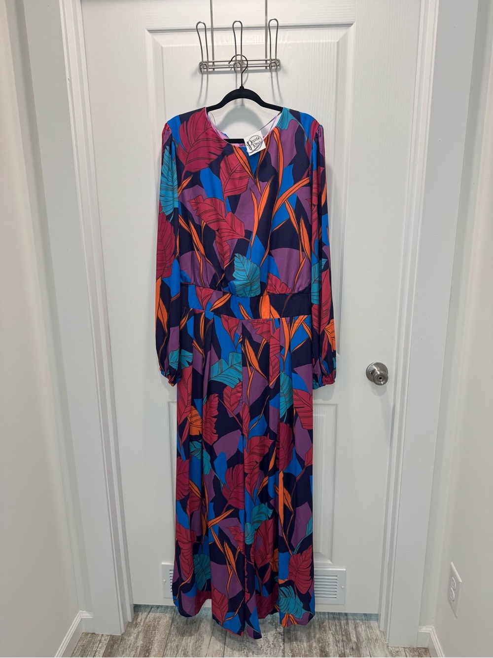 NWT Gorgeous Flying Tomato Tropical Wide Leg Jumpsuit Resort Vacation - 2X
